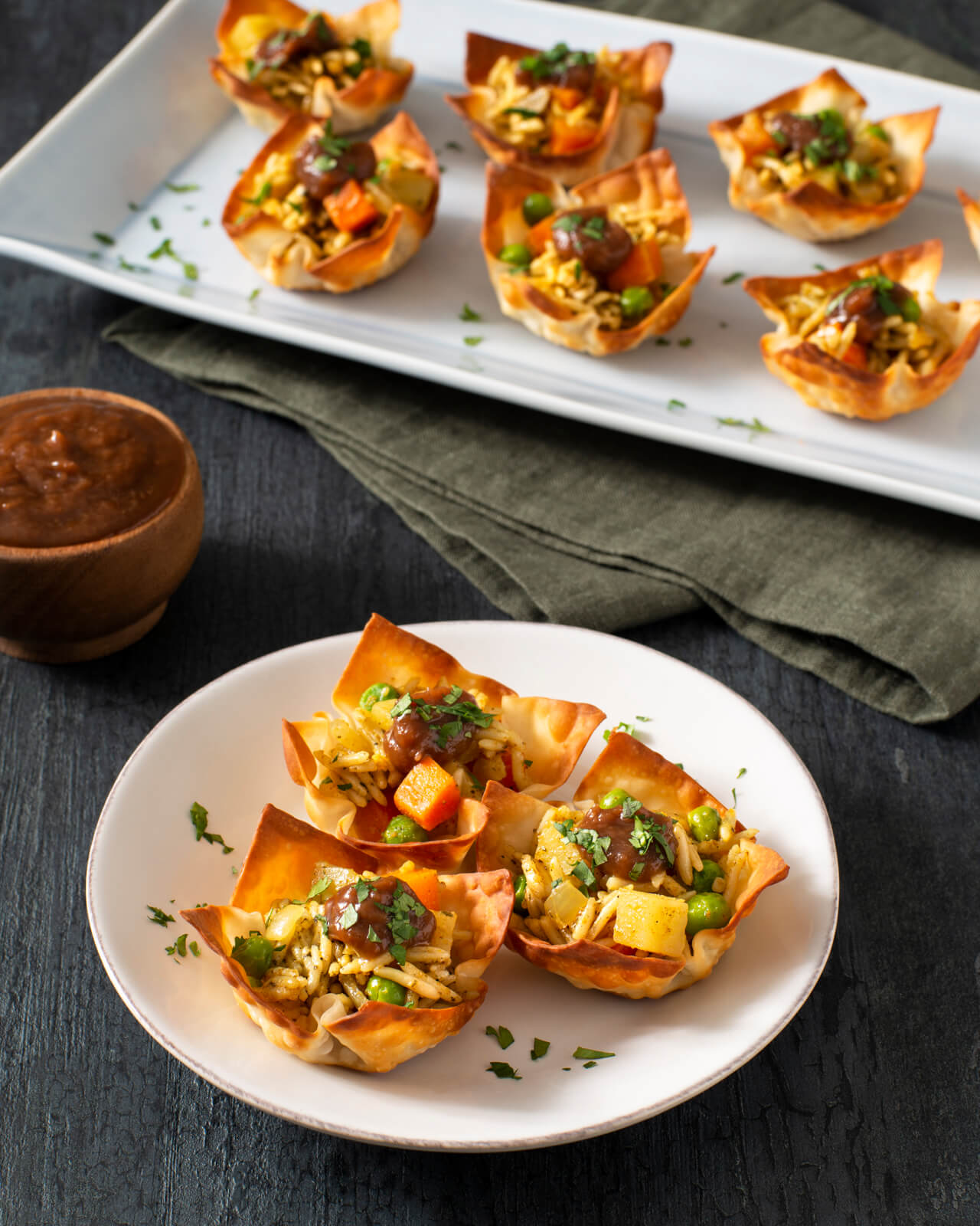 Cilantro Lime Rice Samosa Cups : Authentic Royal®